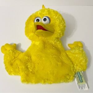 2003 Sesame Street Yellow Big Bird Hand Puppet Toy